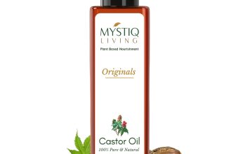 Mystiq Living Castor Oil for Hair Growth, Eyebrow Growth, Skin Care, Moisturising Dry Skin, Nails